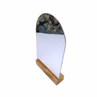 آینه چوبی رومیزی بیضی کد WD6023