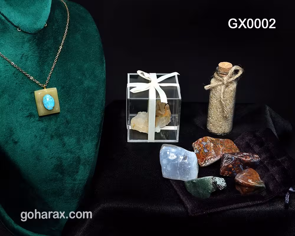 پک هدیه سنگ های زینتی و جواهرات