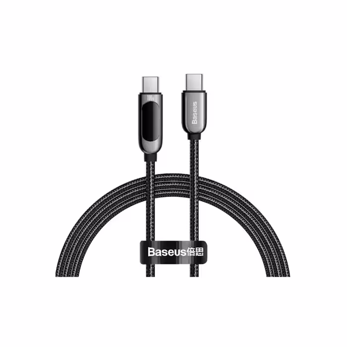 کابل Type C به Type C بیسوس Baseus Display Fast Charging Data Cable CATSK-B طول 1 متر توان 100 وات