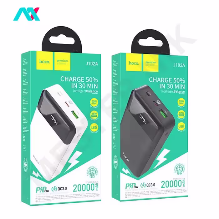 پاوربانک 20000 هوکو مدل J102A PD 20W
