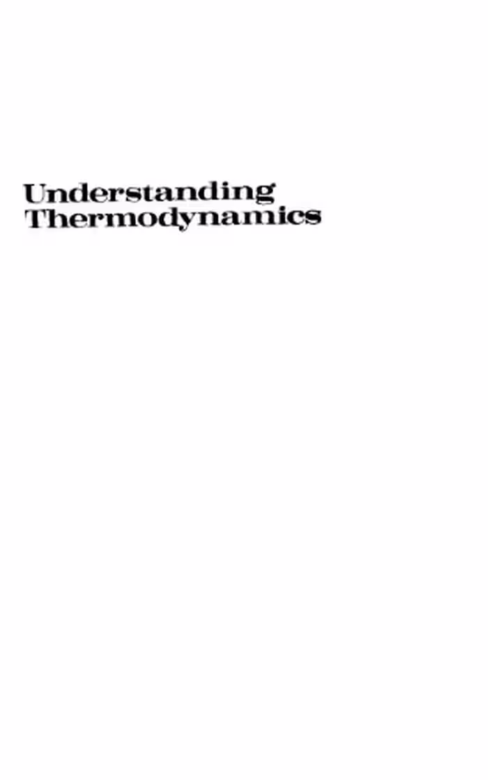 خرید و دانلود نسخه کامل کتاب Understanding thermodynamics