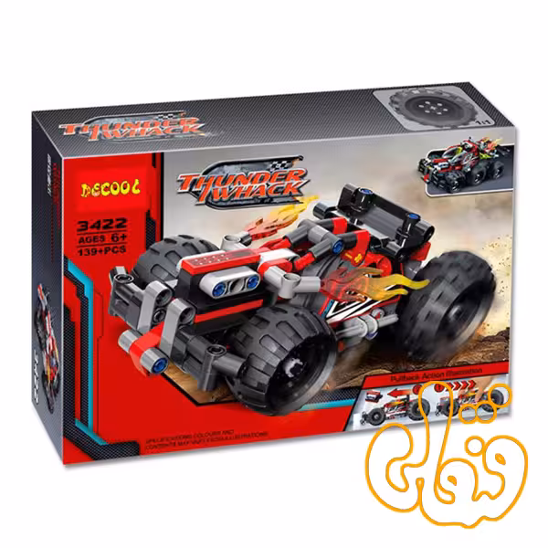 ساختنی لگو ماشین عقب کش 3422