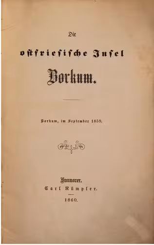 خرید و دانلود نسخه کامل کتاب Die ostfriesische Insel Borkum