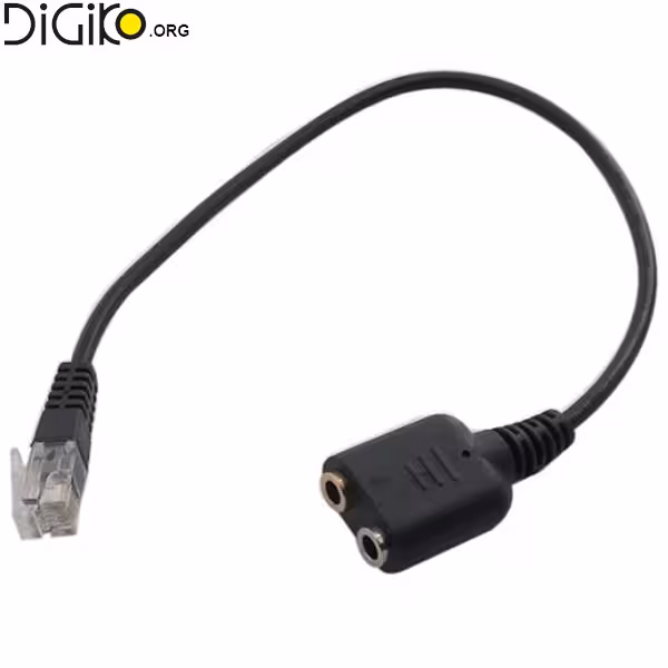 کابل تبدیل جک 3.5 میلی متری به RJ9 / RJ10