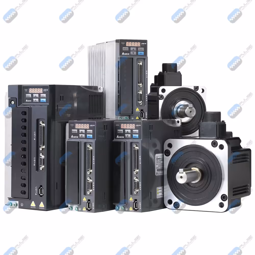 سروو 750W 3000RPM بدون ترمز دلتا سری B2_تکفاز 220V (پک کامل)