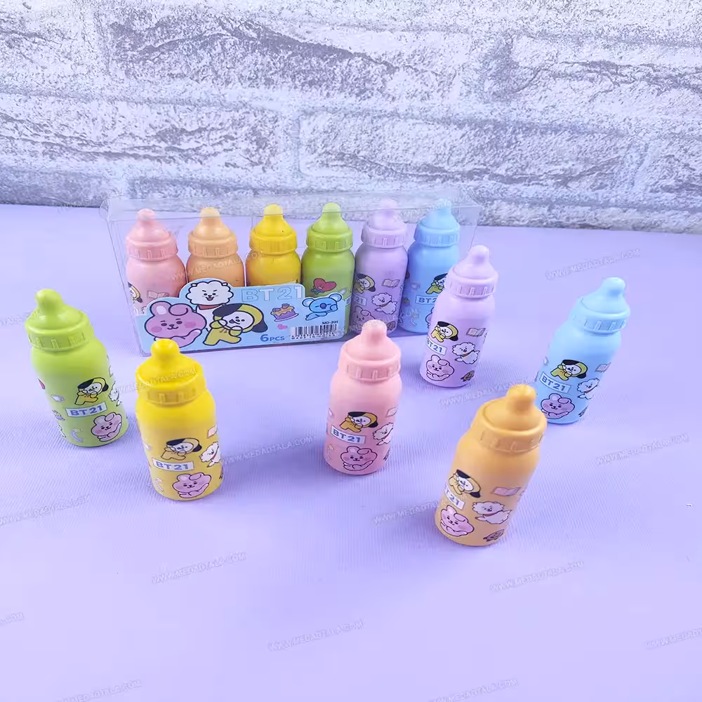 هایلایتر شیشه شیر طرح bt21