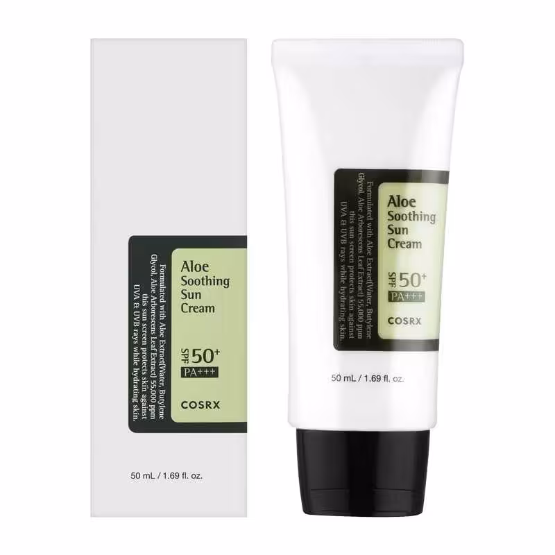 کرم ضد آفتاب آلوئه ورا کوزارکس SPF50 حجم 50 میل