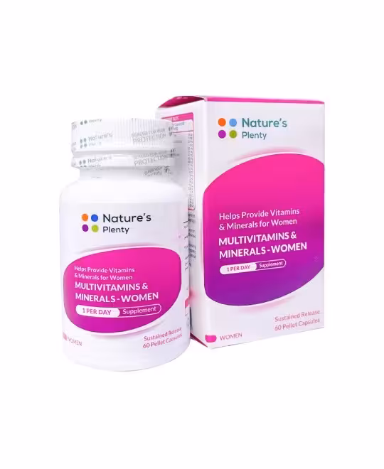کپسول مولتی ویتامین و مینرال بانوان نیچرز پلنتی 60 عددی