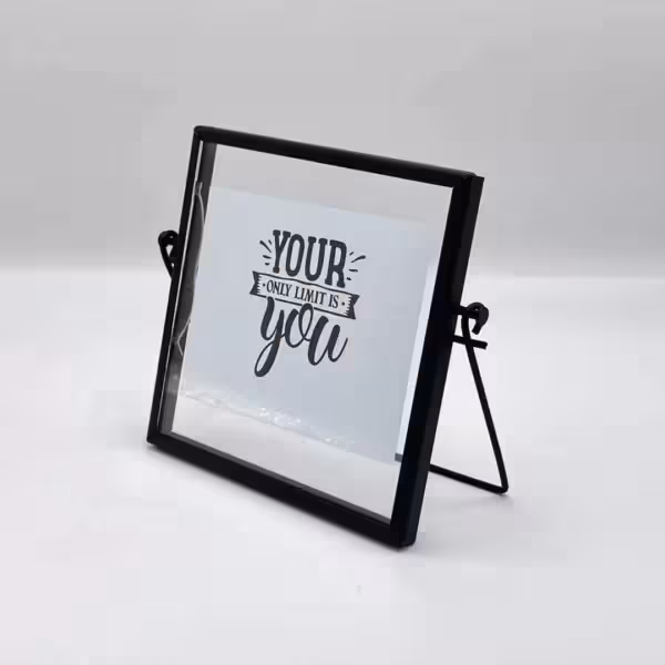 قاب عکس فلزی مشکی 15*15