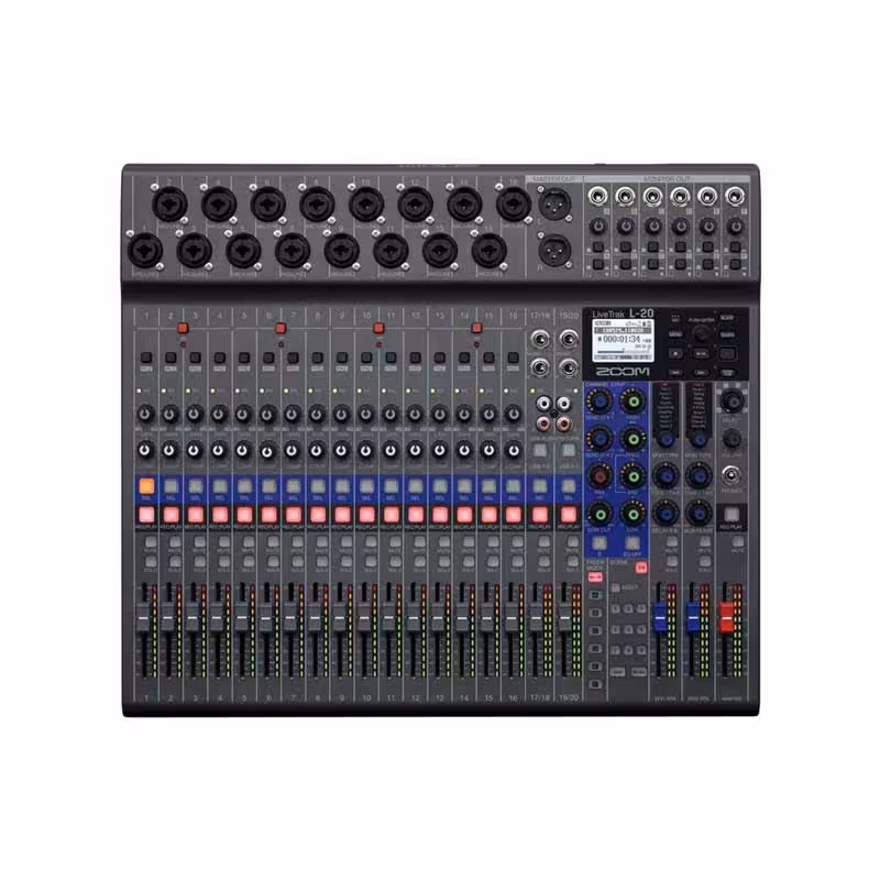 میکسر دیجیتال و رکوردر زوم Zoom LiveTrak L-20