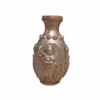 گلدان ساسانی سیمین رقصنده مسی ابکاری نقره