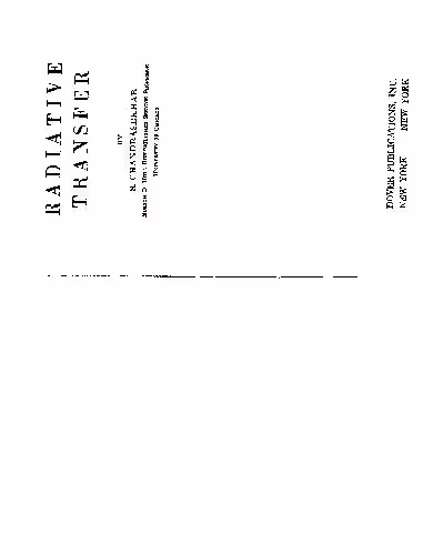 خرید و دانلود نسخه کامل کتاب Radiative Transfer