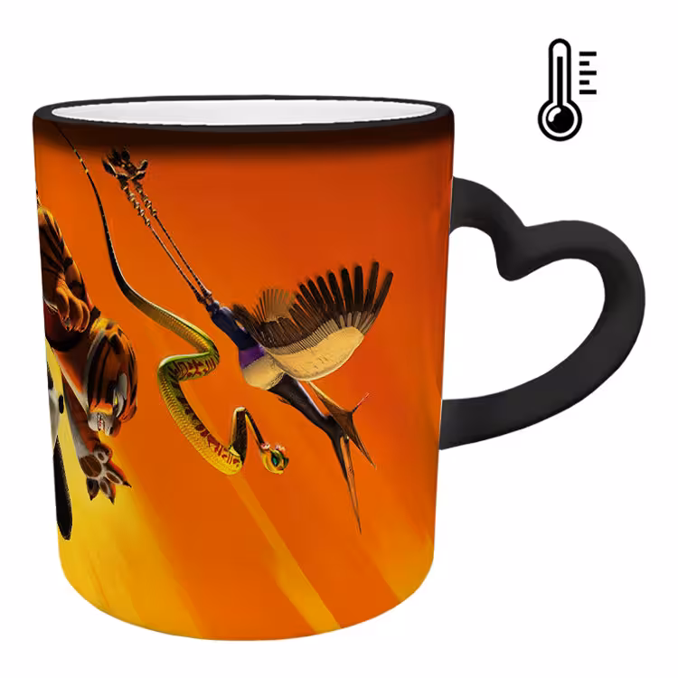 خرید ماگ-لیوان حرارتی  دسته ساده  پاندا کونگ فو کار کد 12