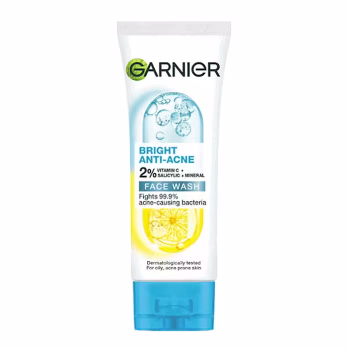 فوم روشن کننده و ضد آکنه صورت، 100 میل گارنیر، مدل BRIGHT ANTI-ACNE