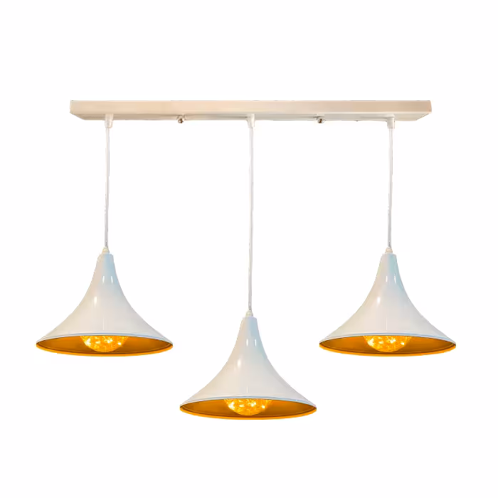 لوستر آویز فلزی سه شاخه طرح آنیتا