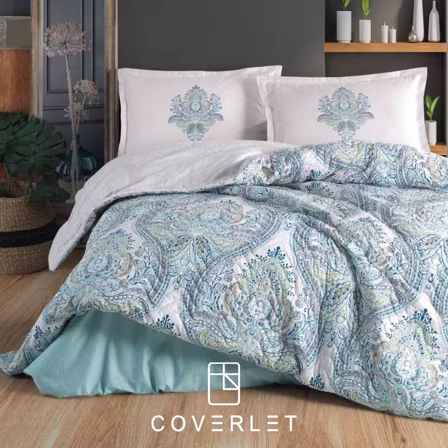 روتختی چهارفصل نعنایی سفید مدل Ruma