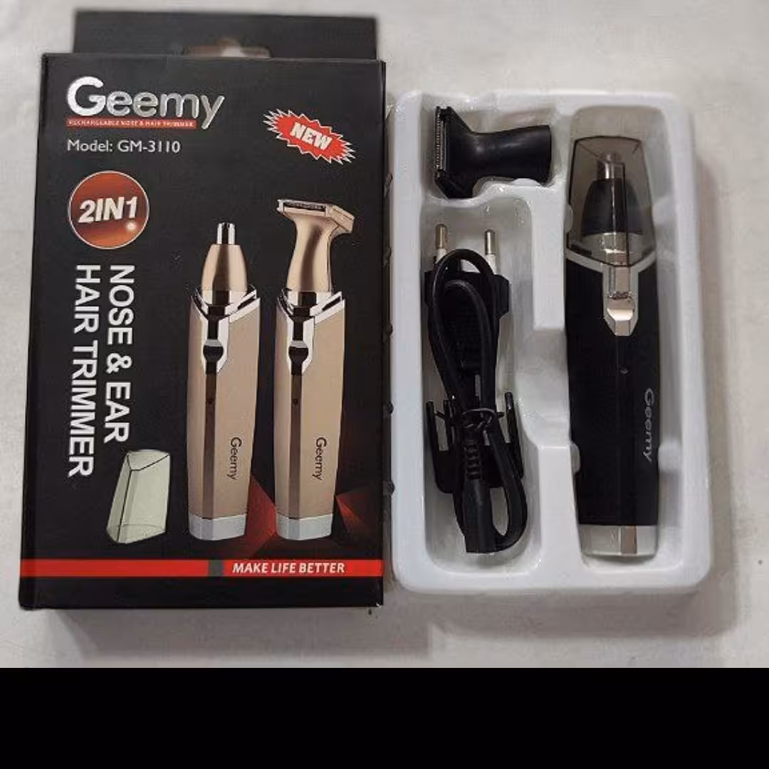 گوش بینی زن و بینی زن Geemy 
استفاده ب صورت شارژی و برق مستقیم
دارای شانه و فرچه تمیز کننده

