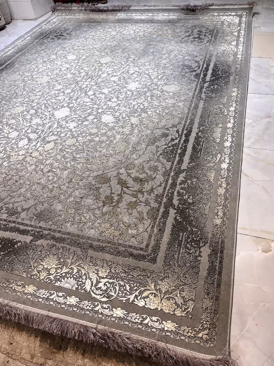 فرش 9متری  1200شانه کاشان 100درصدنخ اکرلیک(ارسال رایگان)