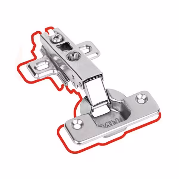 لولا گازور ساده دو پیچ کد F100 فایو | یراقینو | پخش عمده یراق آلات کابینت، کمد و آشپزخانه