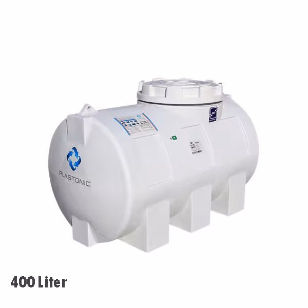 مخزن افقی سه لایه پلاستونیک 400 لیتری