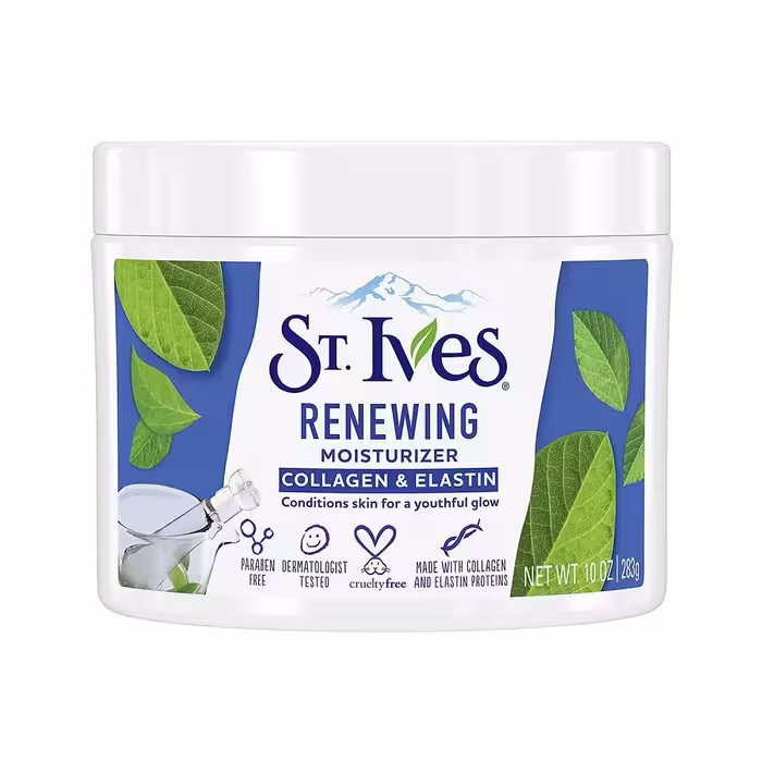 کرم مرطوب کننده و آبرسان سینت ایوز St. Ives | حاوی کلاژن و الاستین | 283 گرم