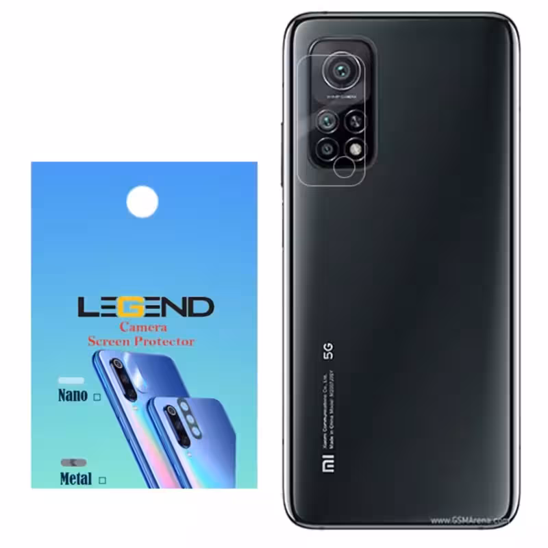محافظ لنز دوربین لجند مدل نانو گلس مناسب برای موبایل شیائومی Mi 10T
