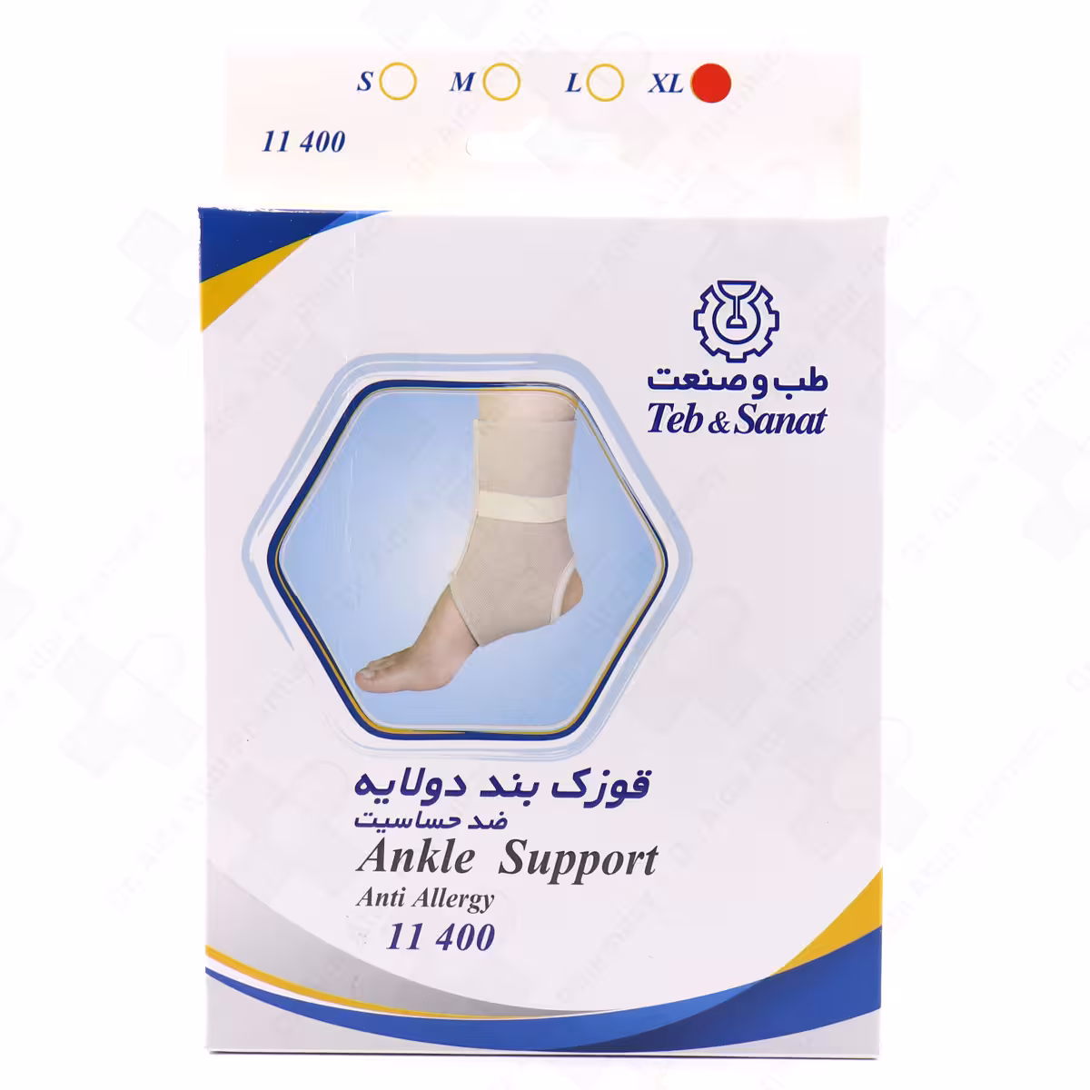 قوزک بند آتل دار کد 11100 طب و صنعت