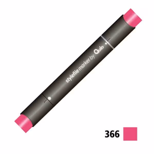 ماژیک راندو دوسر کوییلو کد 366 مدل Stylefile (رنگ rose red)