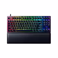 کیبورد گیمینگ با سیم ریزر مدل هانتسمن V2 Tenkeyless با سوئیچ لینیر اپتیکال قرمز