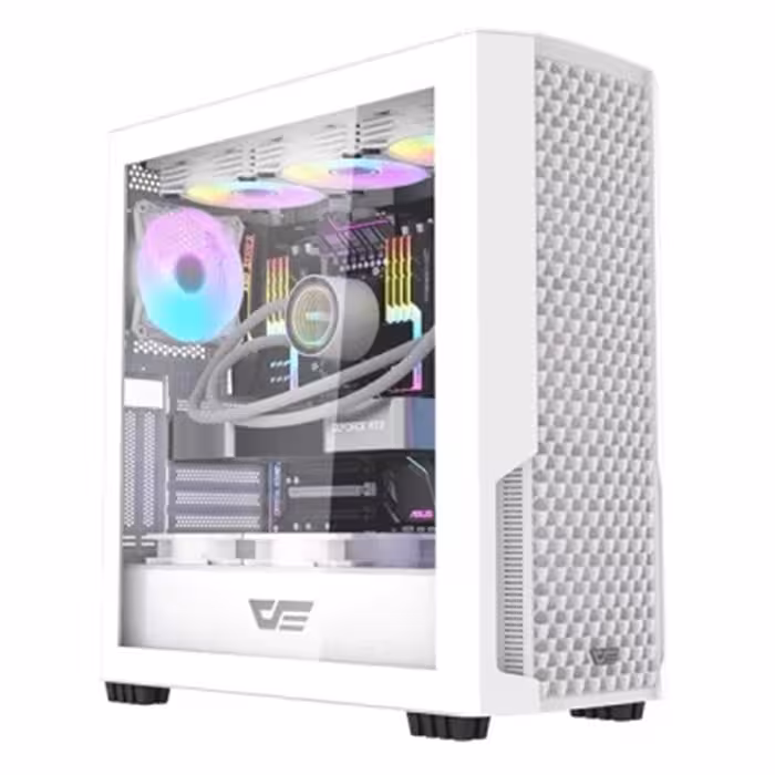 کیس کامپیوتر گیمینگ دارک فلش DF2100 ATX White