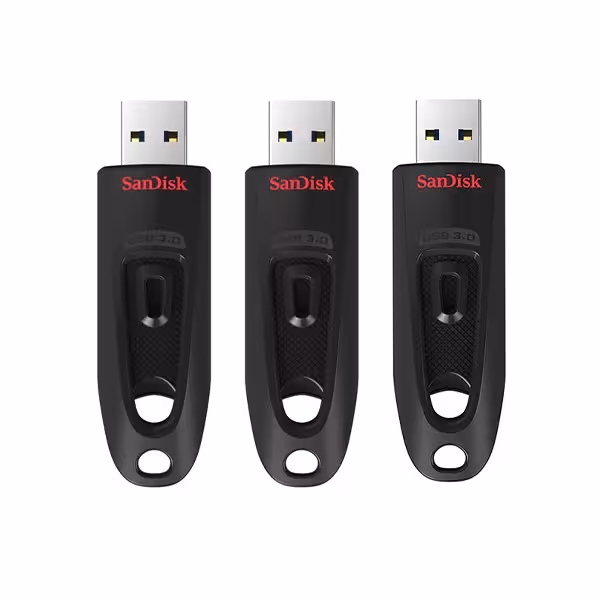 فلش مموری USB 3.0 سن دیسک مدل CZ48 ظرفیت 64 گیگابایت پک 3تایی