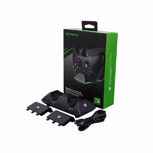 Sparkfox Dual Charging For Xbox – Black