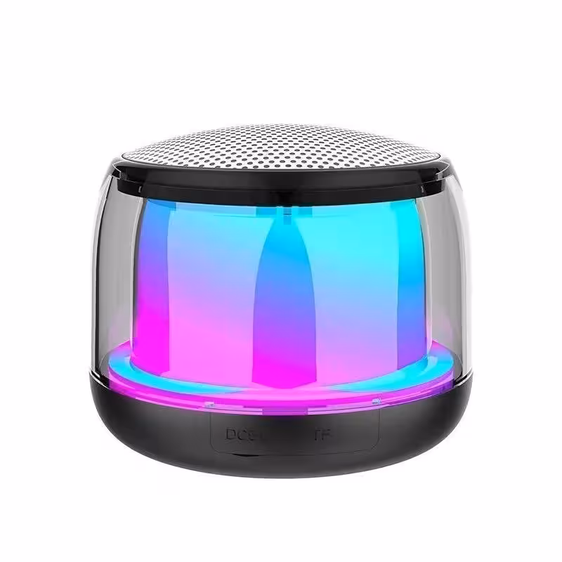 اسپیکر بلوتوثی رقص نور دار  مدل  M5 نور RGB جذاب  بیس و حجم صدای خفن  در  رنگبندی  مختلف