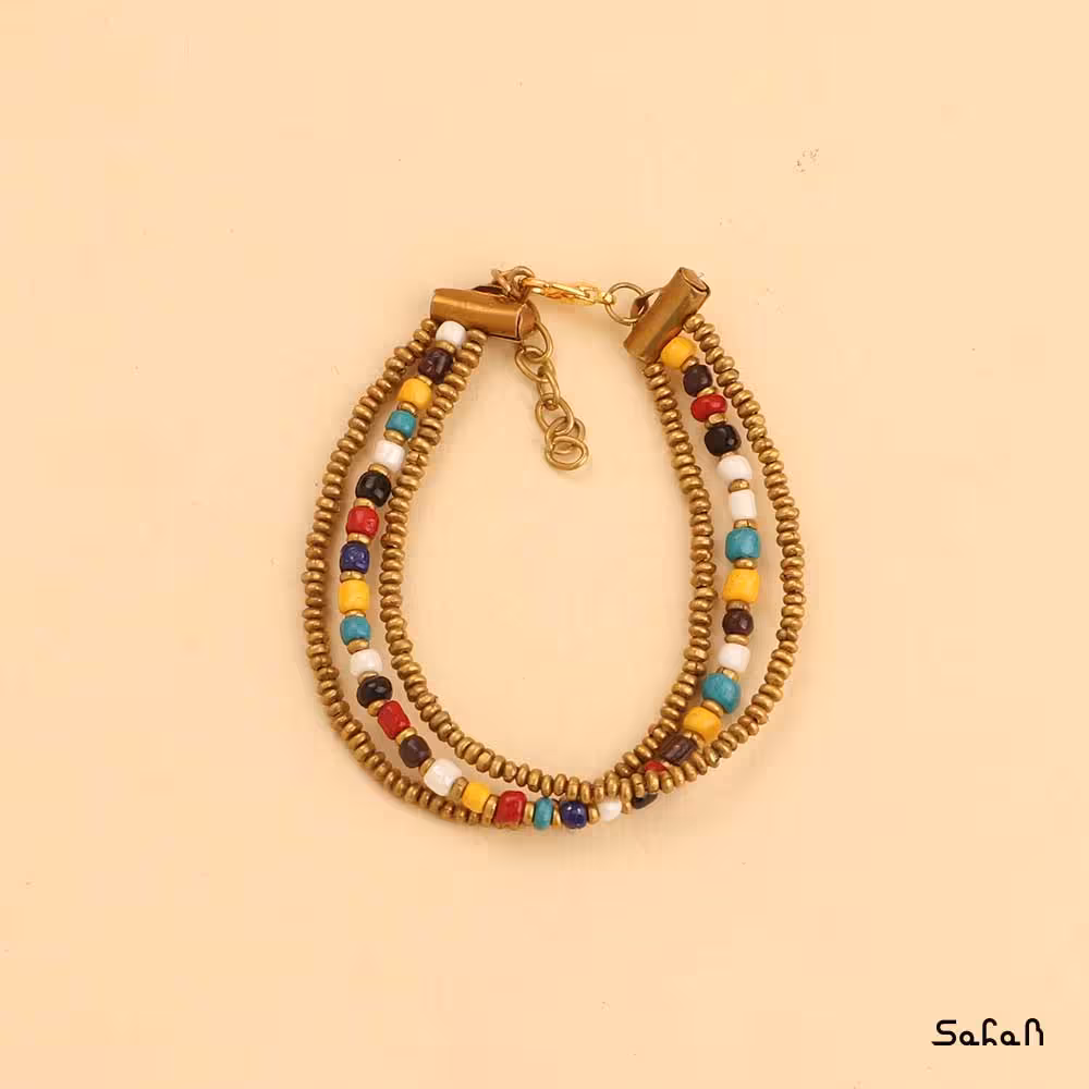 دستبند هندی رنگی