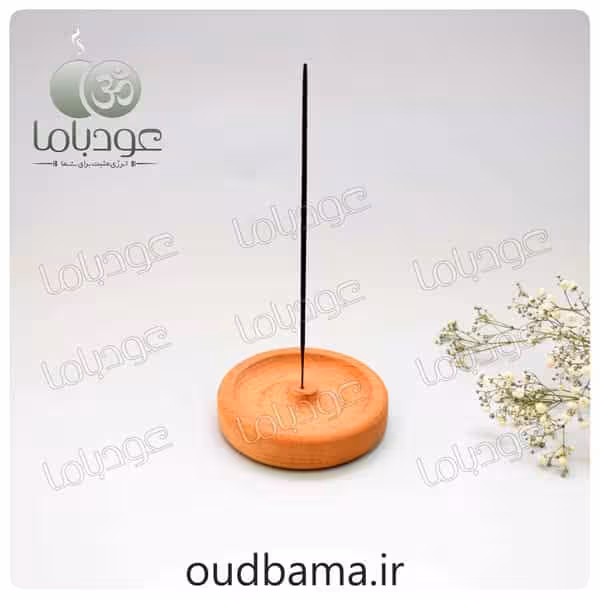 جا عود چوبی چوب طبیعی گرد