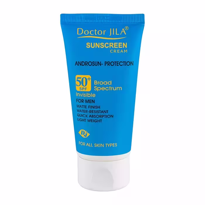 ضد آفتاب بی رنگ آندروسان دکتر ژیلا مناسب آقایان SPF 50