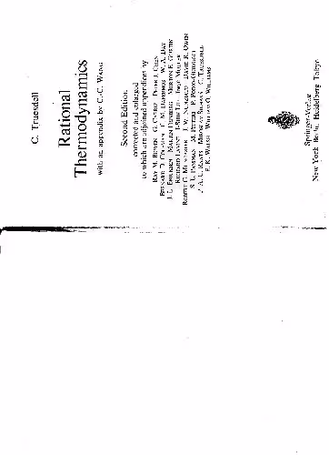 خرید و دانلود نسخه کامل کتاب rational thermodynamics