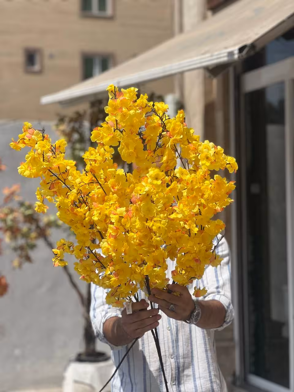 شکوفه مصنوعی زرد