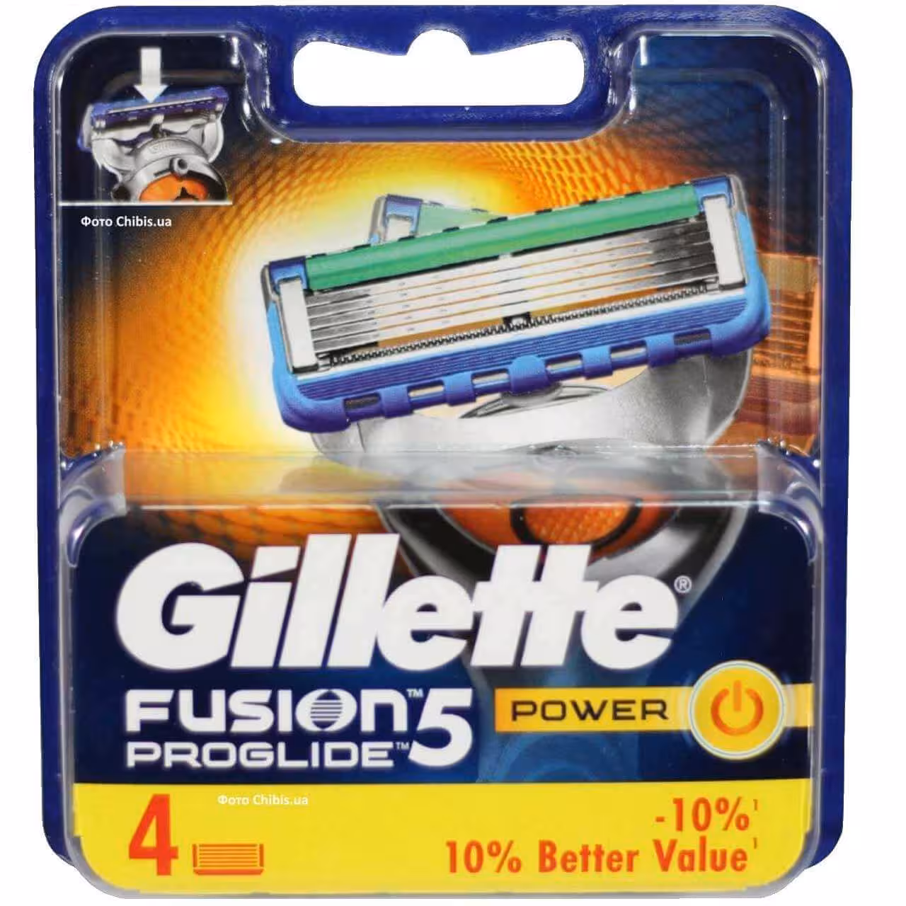 تیغ یدک ژیلت مدل فیوژن پروگلاید پاور Fusion Proglide Power 5 ‏بسته 4 عددی