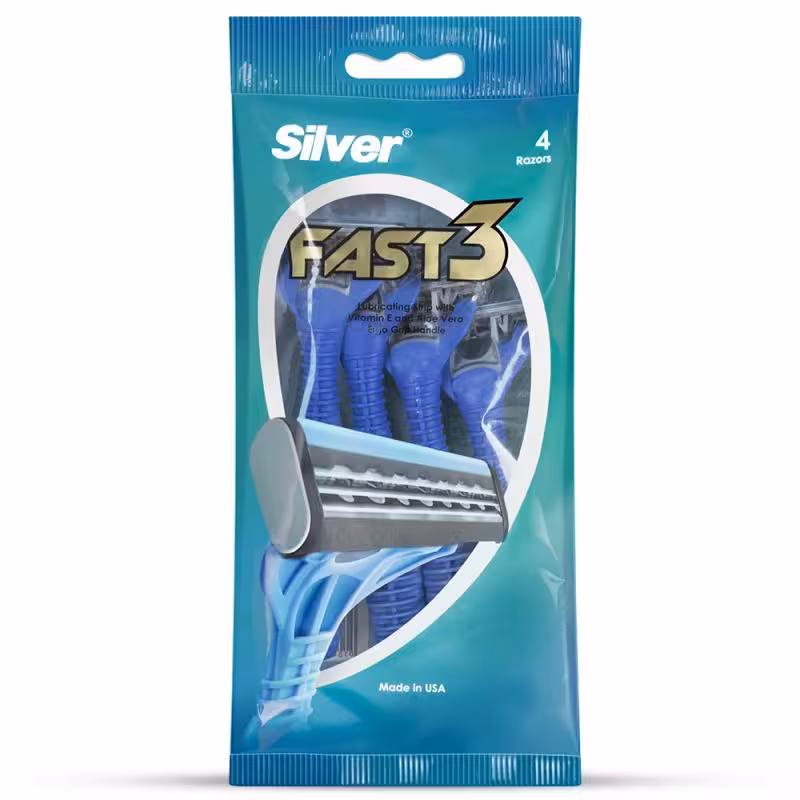 خودتراش سیلور مدل Fast 3 بسته 4 عددی