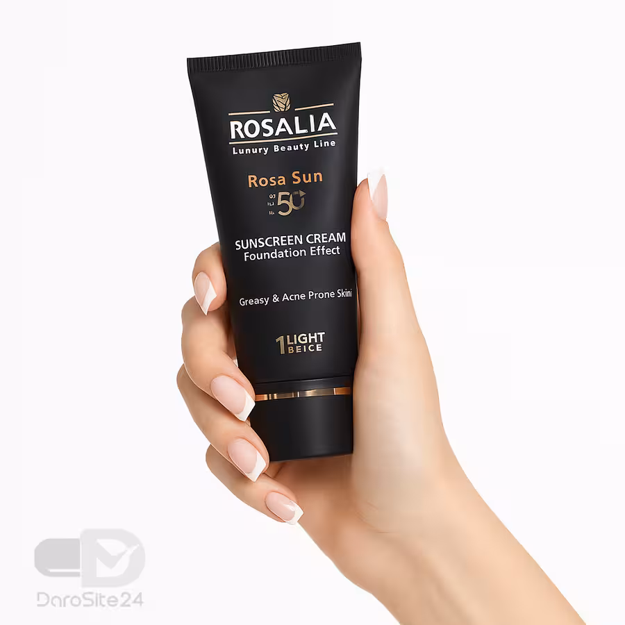 کرم ضد آفتاب رنگی رزالیا Rosa Sun SPF50 پوست چرب رنگی 40 میلی لیتر