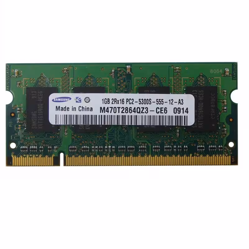 رم لپ تاپ DDR2 سامسونگ مدل 6400S ظرفیت 1 گیگابایت گارانتی 2 ساله
