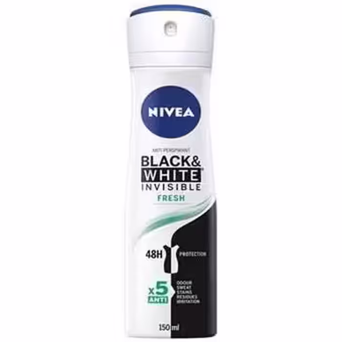 اسپری بدن 48 ساعته BLACK & WHITE INVISIBLE FRESH  زنانه نیوآ