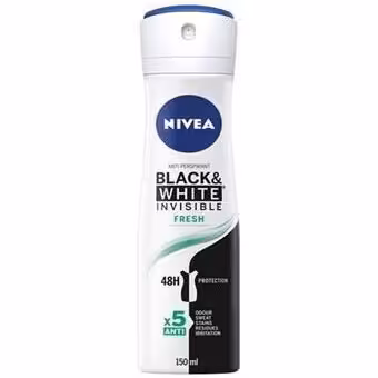 اسپری بدن 48 ساعته BLACK & WHITE INVISIBLE FRESH  زنانه نیوآ