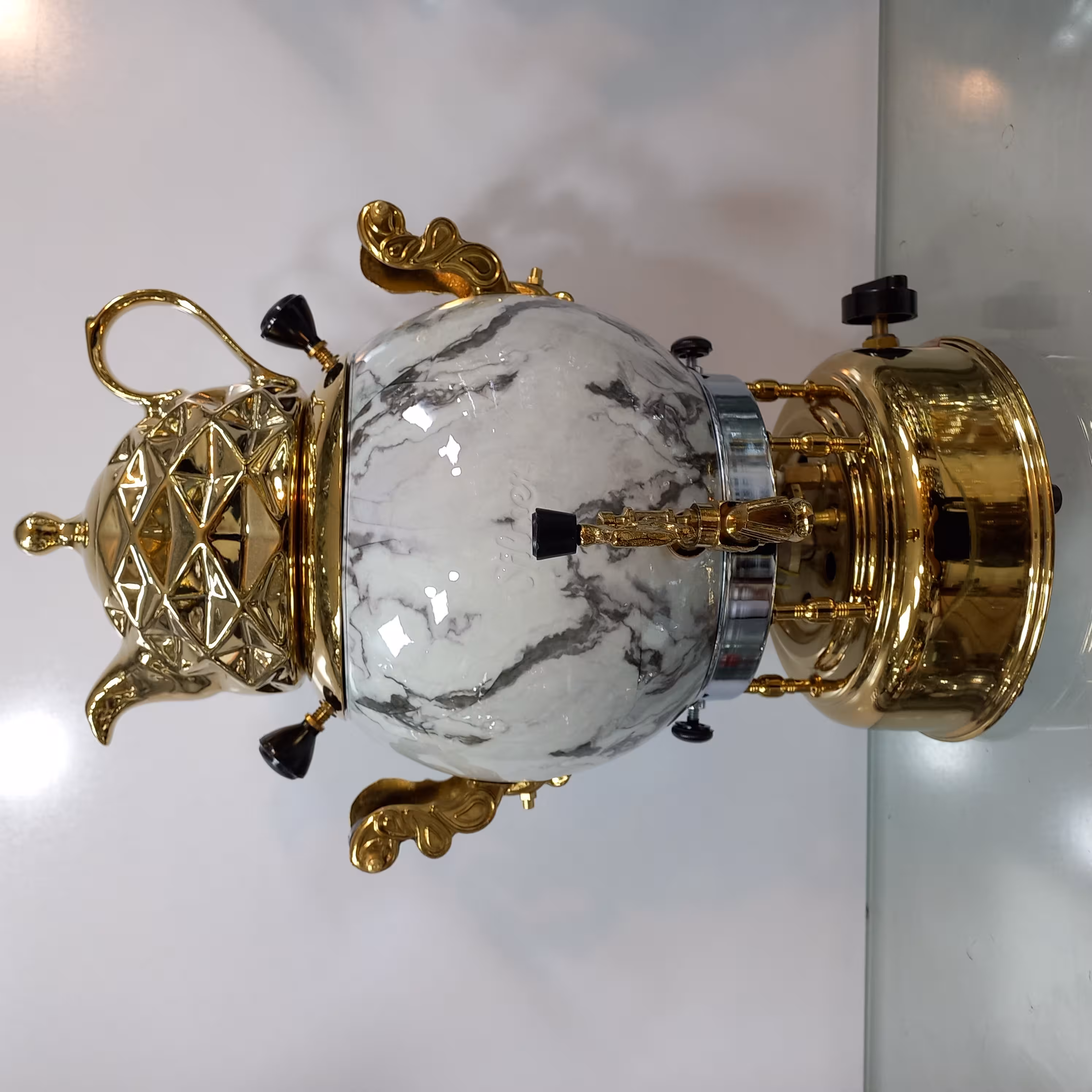 سماور گازی سیلور مدل سنگی ترموکوپلدار 4041