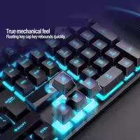 کیبورد مخصوص بازی رایکو مدل BLUE LIGHT-K28