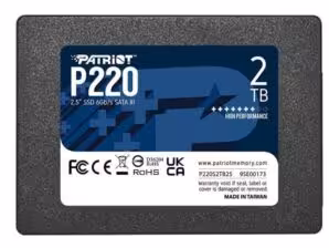 اس اس دی 2.5 اینچی اینترنال پتریوت مدل P220 ظرفیت 2 ترابایت