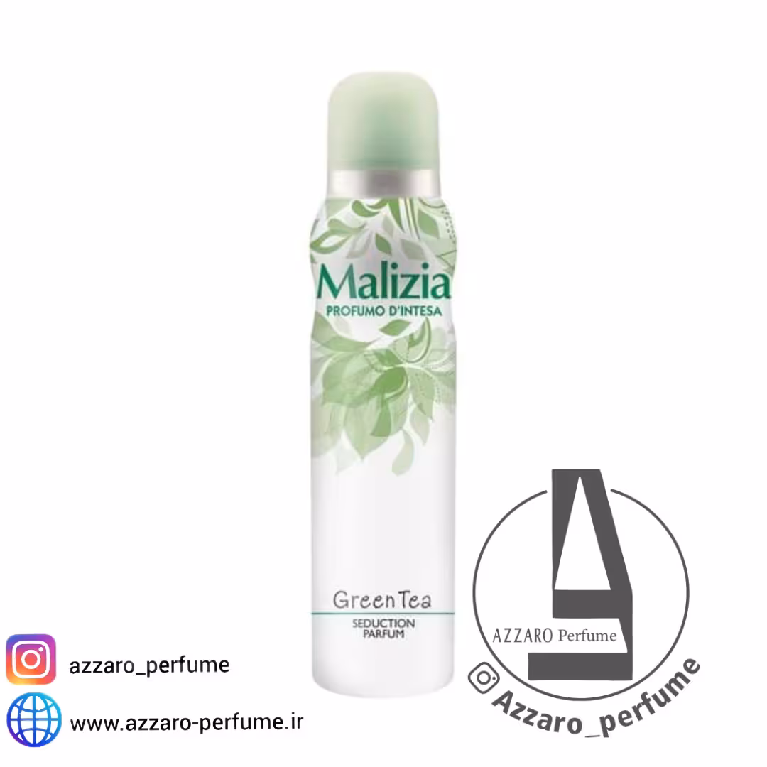 اسپری بدن زنانه مالزیا مدل گرین تی حجم 150 میل