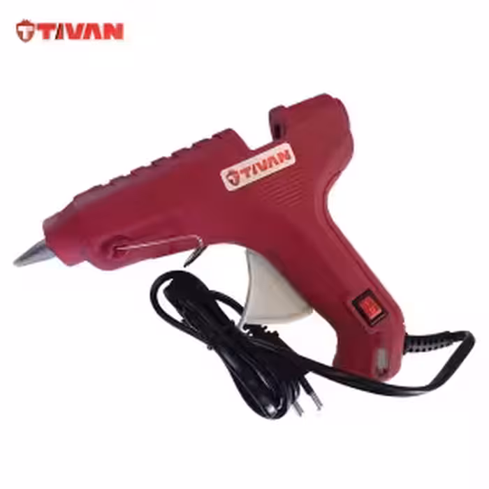 تفنگ چسب حرارتی بزرگ تیوان مدل GT128 با کیفیت 60 وات TIVAN