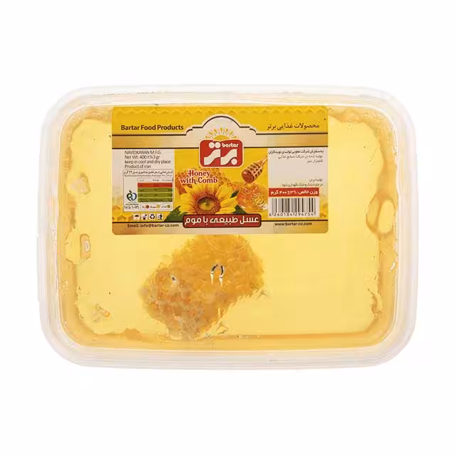 عسل با موم برتر 400 گرمی